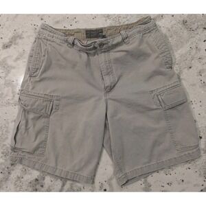 Old Navy VTG Y2K Mens 36W Cargo Shorts Tan Baggy Utility Hiking Outdoors Skater